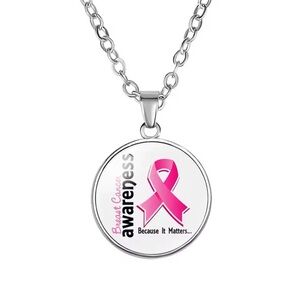 Breast cancer awareness, necklace